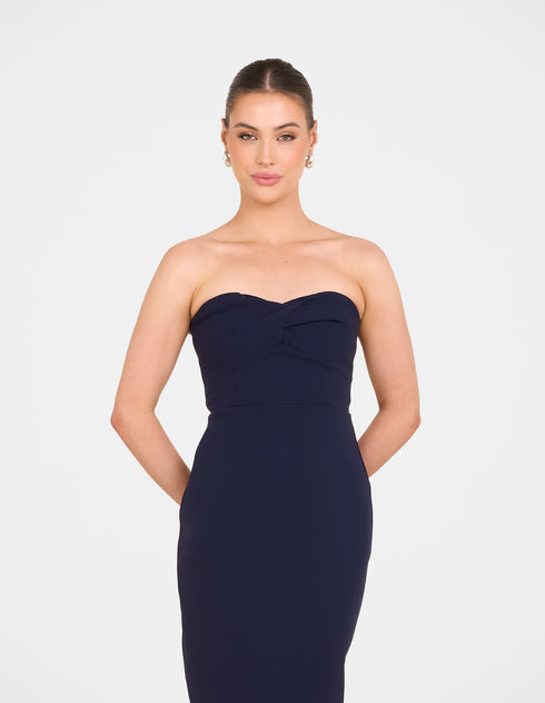 Bex Twist Front Strapless Maxi